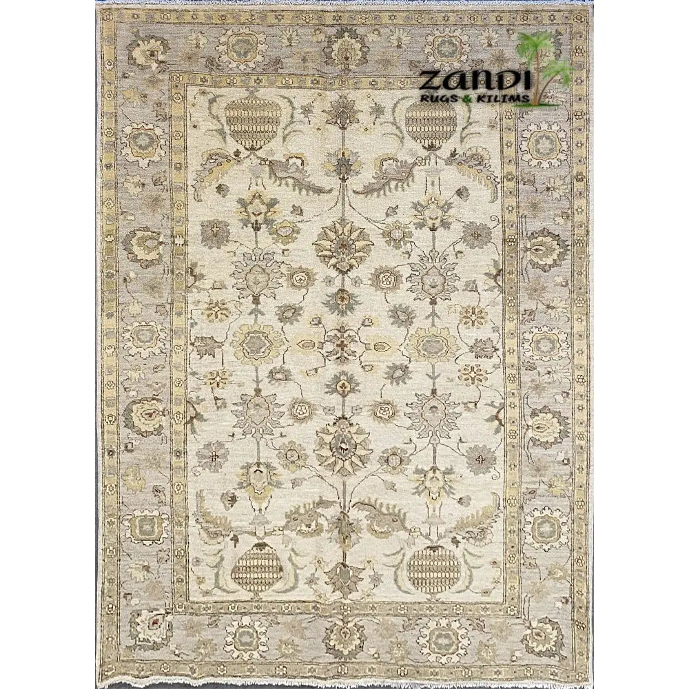 One Of The Kind Afghani Khotan Rug 8'10" x 5'10" zandirugs